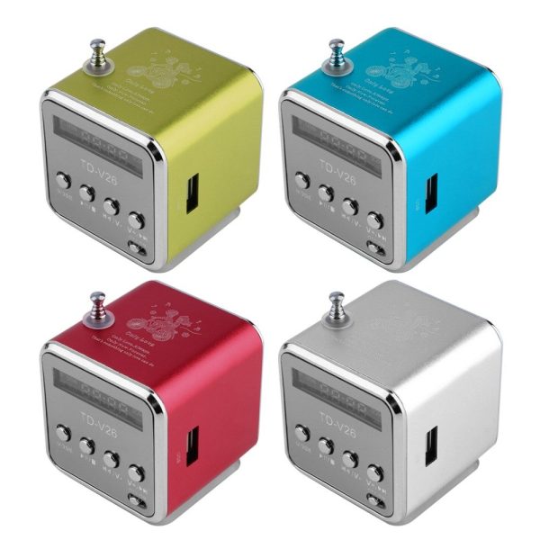 TD-V26 mini hangszóró FM rádióval és MP3-lejátszóval – Hangtechnika
