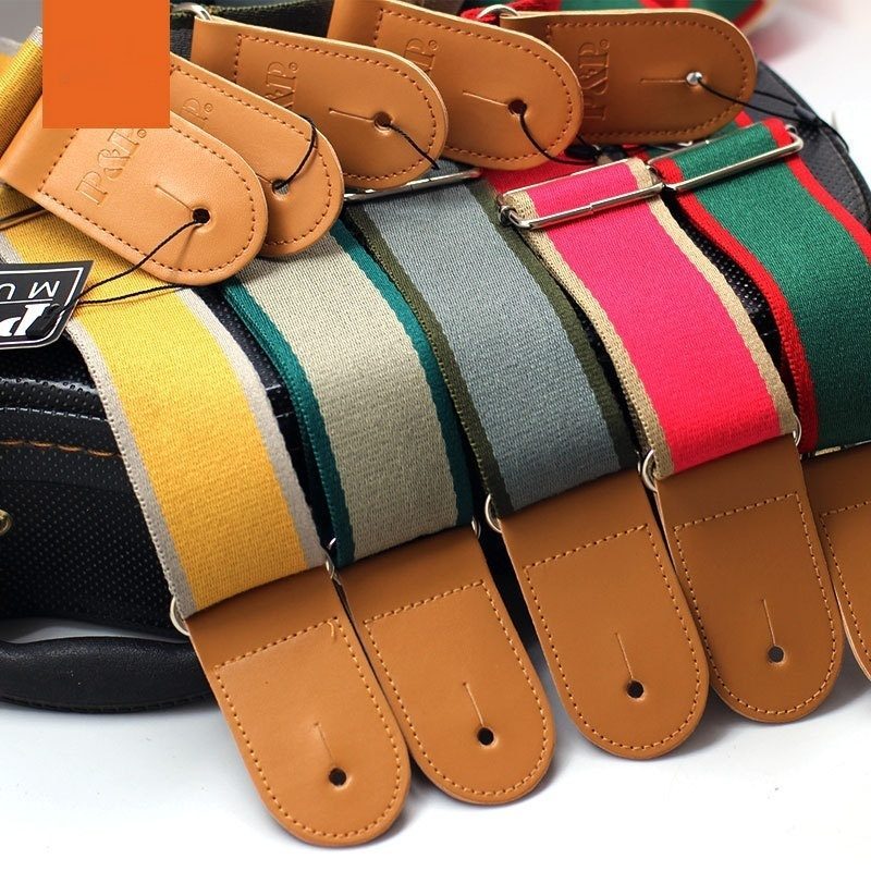 Színes szövött gitárheveder, 5 cm – Hangszer