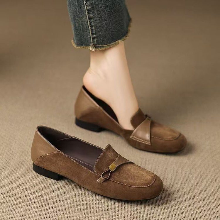 Retro kerek orrú belebújós loafer – Cipő