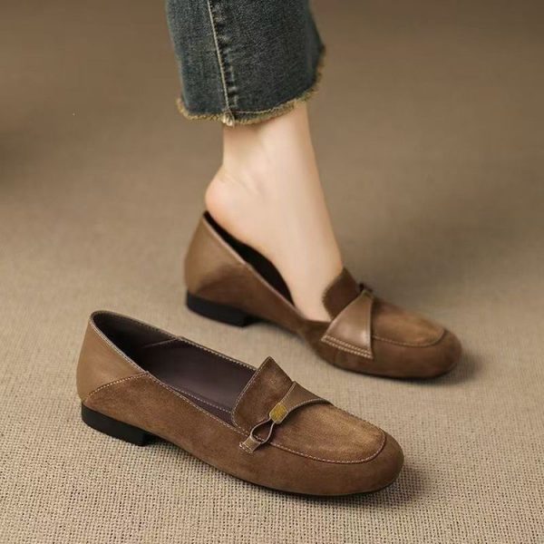 Retro kerek orrú belebújós loafer – Cipő