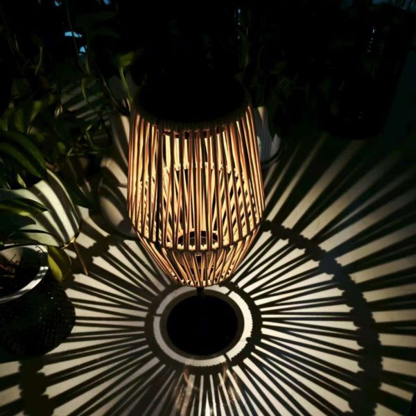 Rattan kerti lampion hangulatvilágításhoz – Dekoráció
