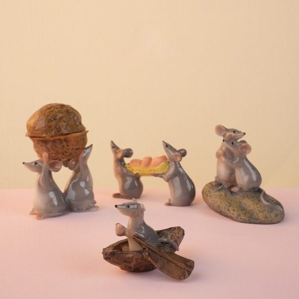 Aranyos kis egér miniatúra figura – Gyűjtemény